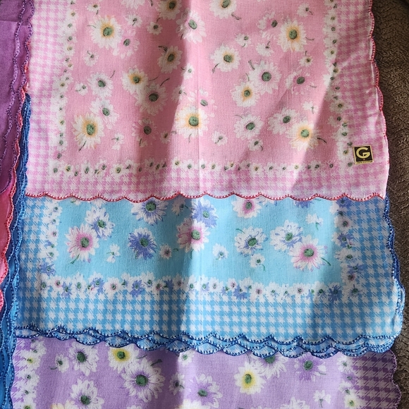 Women's Vintage Floral Print Cotton 48 Handkerchiefs Bulk - Picture 2 of 11